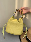 Women's Handbags Fashion Leather Chain Bucket Bag