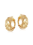Women's hoop gold earrings