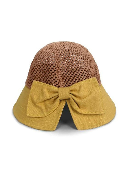 Bowknot Colorblock Bucket Hat