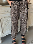 Leopard Print Stitching Harlan Casual Trousers