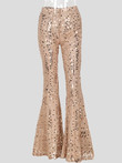 Fashion Sequined Slim-Fit Flared Pants