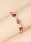 Flower Decor Chain Bracelet