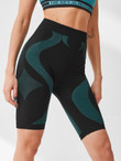 Minimizes Bounce Breathable High Stretch Colorblock Biker Shorts