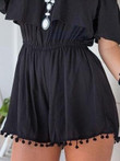 One-Shoulder Fringed Mini Dress