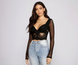 Such A Beauty Lace Detail Cropped Bustier