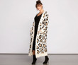 Stylishly Spotted Leopard Print Duster