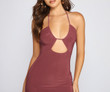 Sultry Style Moment Halter Mini Dress