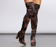 Leopard Diva Over The Knee Boots