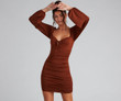 Such A Sweetheart Mini Ruched Dress