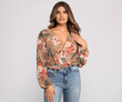 Sweet And Stylish Floral Bodysuit