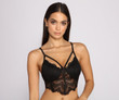 Lace and Love Longline Caged Bralette