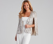 Curtain Call Sequin Knit Cape