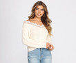 Lace Detail Knit Sweater