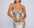 Luana Formal Open Back Sequin Dress