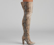 The Chic Standard Snake Boots