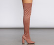 Thigh High Point Toe Boot