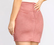 Sultry Chic Lace Up Faux Suede Mini Skirt