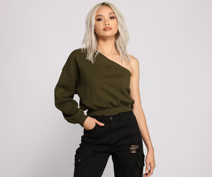 Comfy-Chic One Sleeve Top