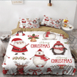 Merry Christmas North Pole Animal Cotton Bed Sheets Spread Comforter Duvet Cover Bedding Sets