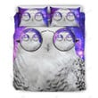 Funny Owl With Big Glasses Bedding Set Bedroom Decor