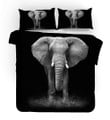 3D Black Elephant Bedding Set Bedroom Decor