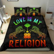 Love Religion Horse Lotus Mandala Bedding Set Bedroom Decor