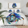 Colorful Native American Horse Watercolor Painting Printed Bedding Set Bedroom Decor