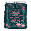 To My Wife Flamingo Love You Always And Forever Bedding Set Bedroom Decor