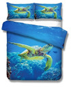 3D Sea World Sea Turtle Bedding Set Bedroom Decor