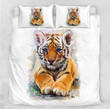 Watercolor Tiger Baby Clh1410418B Bedding Sets