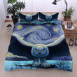 A Owl Starry Night Bedding Set Bedroom Decor