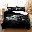 3D Black Wolf Angry Bedding Set Bedroom Decor