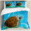 Ocean Turtle Under Sea World Bedding Set Bedroom Decor