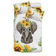 Cute Elephant Sunflower Hippie Cl05120091Mdb Bedding Sets