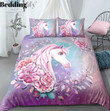 Purple Floral Unicorn Cl23100353Mdb Bedding Sets