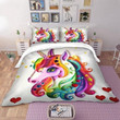 Melt My Heart Unicorn Bedding Set Bedroom Decor