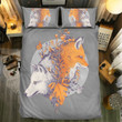 Red Fox And White Fox Bedding Set Bedroom Decor