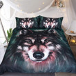 Luxury Wolf Face Bedding Set Bedroom Decor