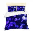 3D Black Purple Jellyfish Bedding Set Bedroom Decor