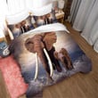 3D Elephant And Her Kid Bedding Set Bedroom Decor
