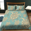 High Quality Aztec Turtles Turquoise All Over Printed Bedding Set