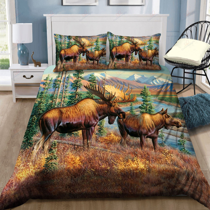 Love Moose Bedding Set (Duvet Cover & Pillow Cases)