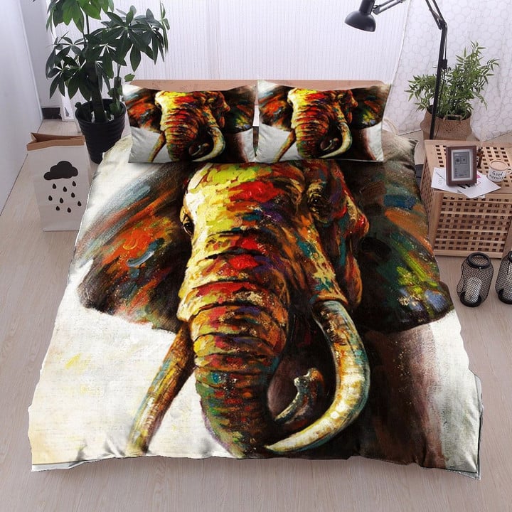 Elephant Cotton Bed Sheets Spread Comforter Duvet Cover Bedding Sets