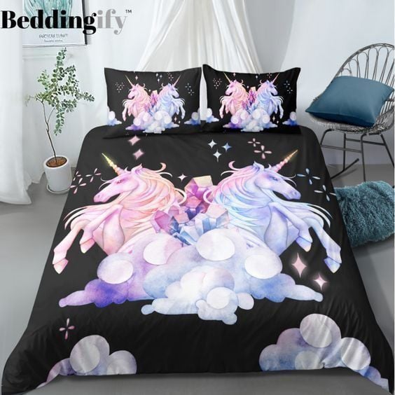 Unicorn Cla270883B Cotton Bed Sheets Spread Comforter Duvet Cover Bedding Sets