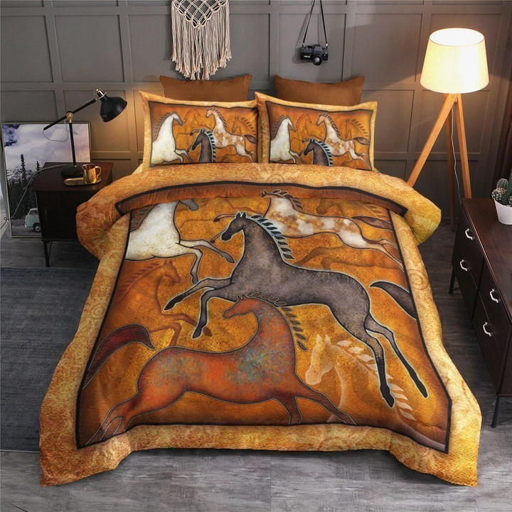 Horse Ht280827T Cotton Bed Sheets Spread Comforter Duvet Cover Bedding Sets
