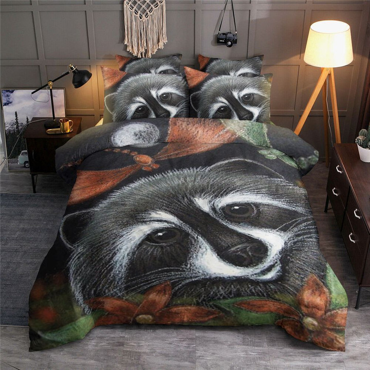 Raccoon And Dragonfly Bedding Set Rbsmt Norfess