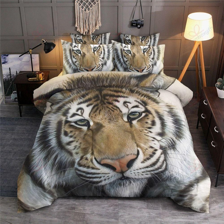Beautiful Tiger Printed Bedding Set Bedroom Decor