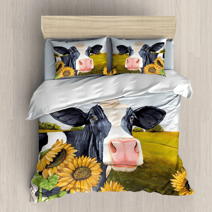 Cow And Flowers Clm0411113B Bedding Sets