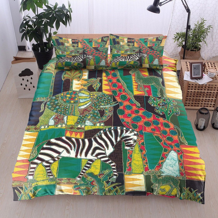 Zebra Giraffe Elephant Dv0511241B Bedding Sets