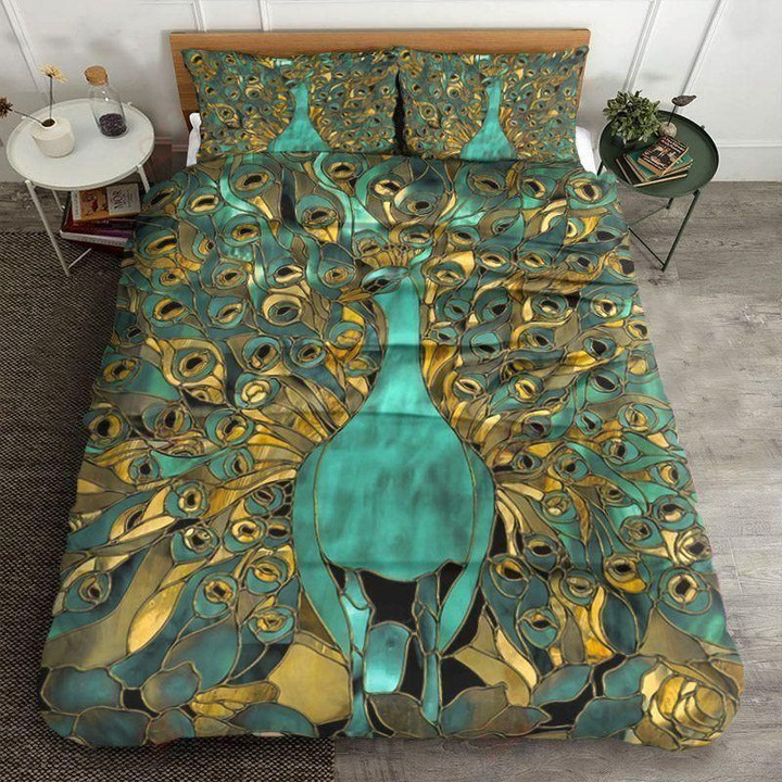 Peacock Beautiful Printed Bedding Set Bedroom Decor